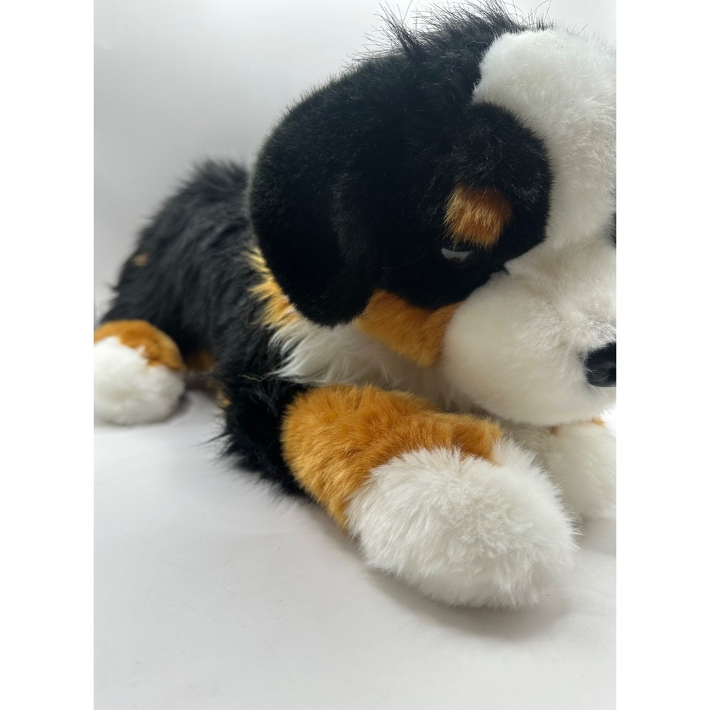 Douglas Cuddle Toy 16" Bernese Mountain Dog Plush #2414 2021 Black Brown Fluffy